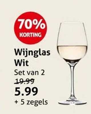Wijnglas Wit Set van 2