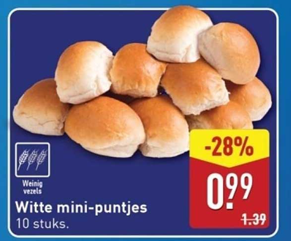Witte mini-puntjes 10 stuks.