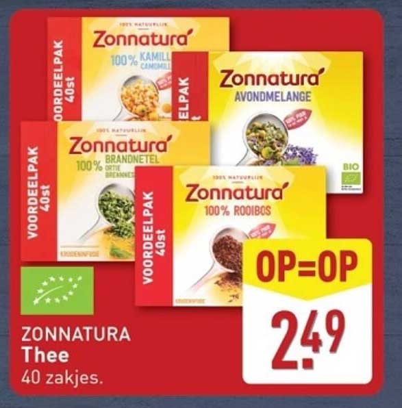 Zonnatura Thee 40 zakjes.