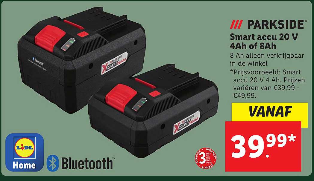 parkside accu 20v 2ah aanbieding bij Lidl parkside accu 20v 2ah aanbieding bij Lidl