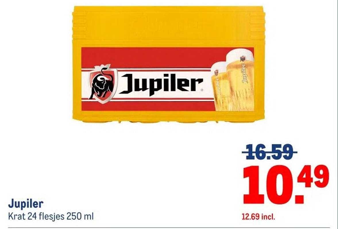 Jupiler Krat 24 flesjes 250 ml