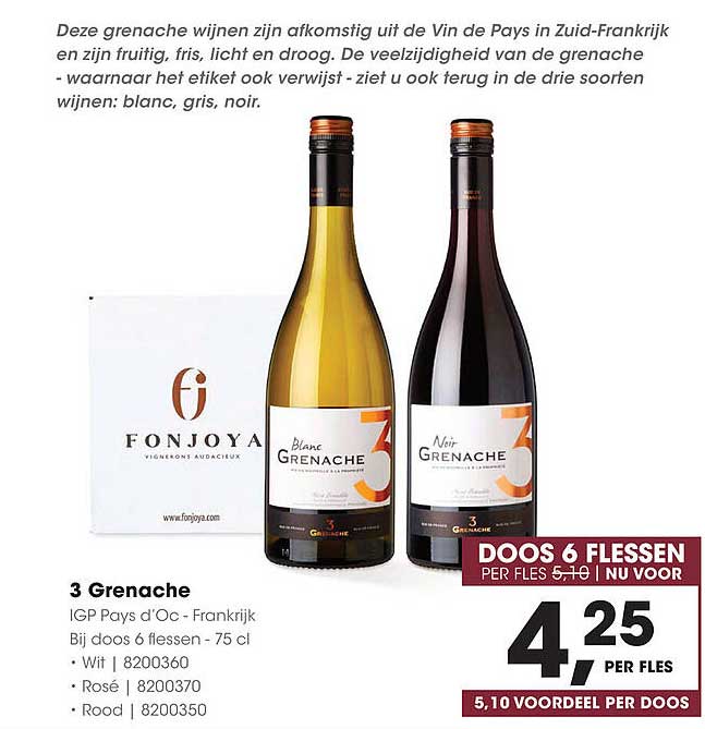 3 Grenache - IGP Pays d'Oc - Frankrijk