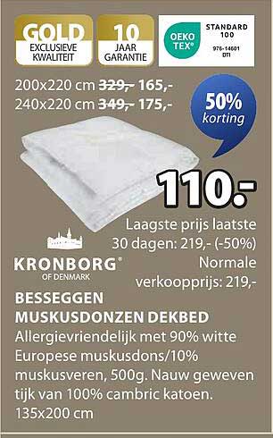 BESSEGGEN MUSKUSDONZEN DEKBED