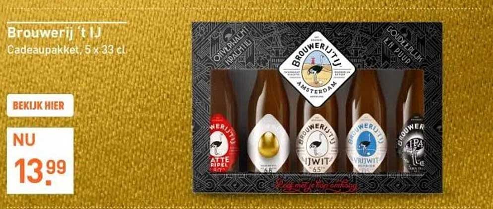 Brouwerij 't IJ Cadeaupakket, 5 x 33 cl