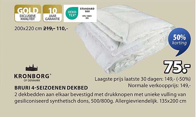 BRURI 4-SEIZOENEN DEKBED
