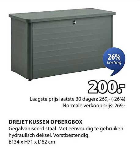 DREJET KUSSEN OPBERGBOX