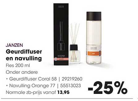 Geurdiffuser en navulling