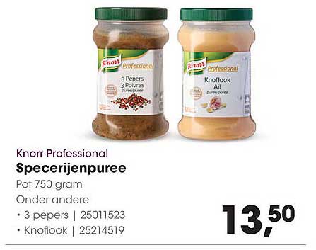 Knorr Professional Specerijenpuree Pot 750 gram