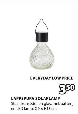 LAPPSPURV SOLARLAMP