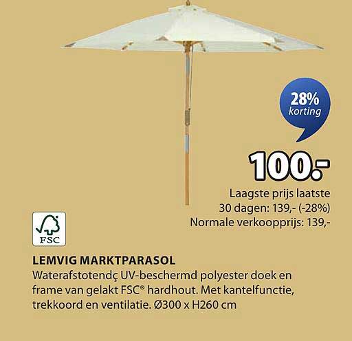 LEMVIG MARKTPARASOL