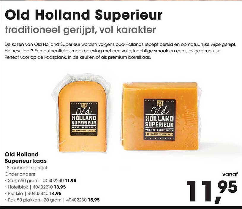 Old Holland Superieur kaas 18 maanden gerijpt