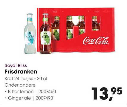 Royal Bliss Frisdranken Krat 24 flesjes - 20 cl