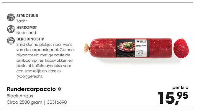 Rundercarpaccio Black Angus
