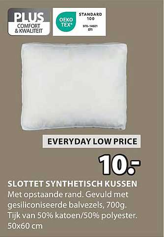 SLOTTET SYNTHETISCH KUSSEN