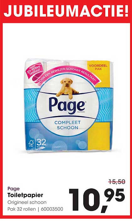 Toiletpapier Page Compleet Schoon - Pak 32 rollen