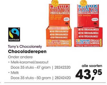 Tony's Chocolonely Chocoladerepen