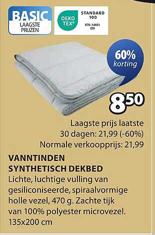 VANNTINDEN Synthetisch Dekbed