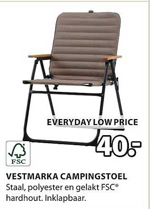 VESTMARKA CAMPINGSTOEL