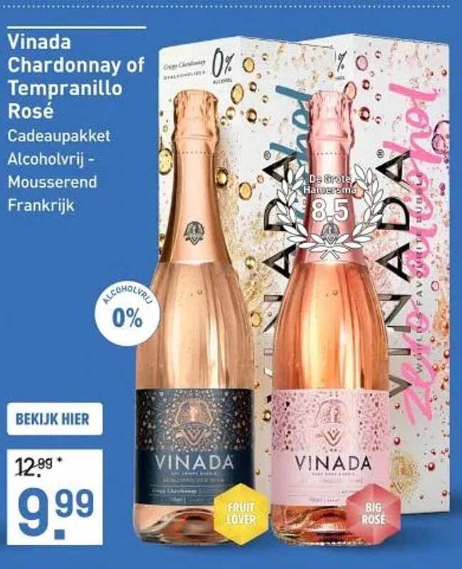 Vinada Chardonnay of Tempranillo Rosé Cadeaupakket