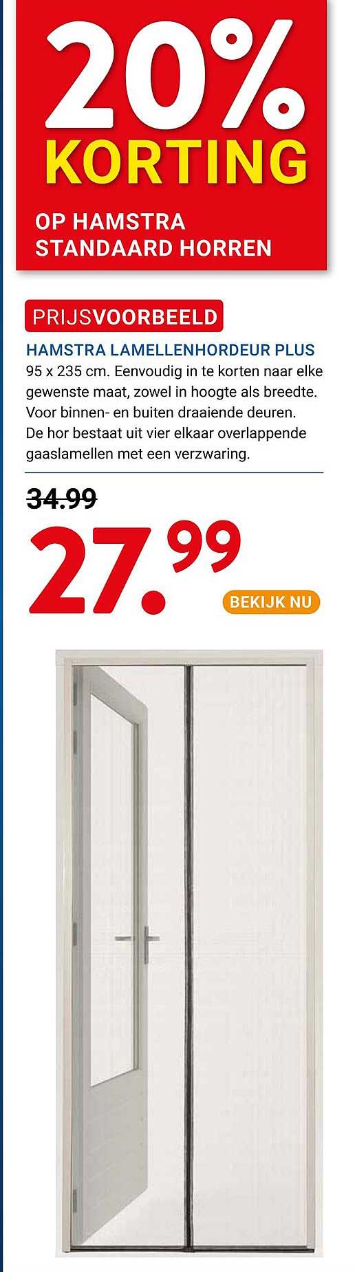 20% KORTING OP HAMSTRA STANDAARD HORREN