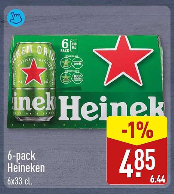 6-pack Heineken 6x33 cl.