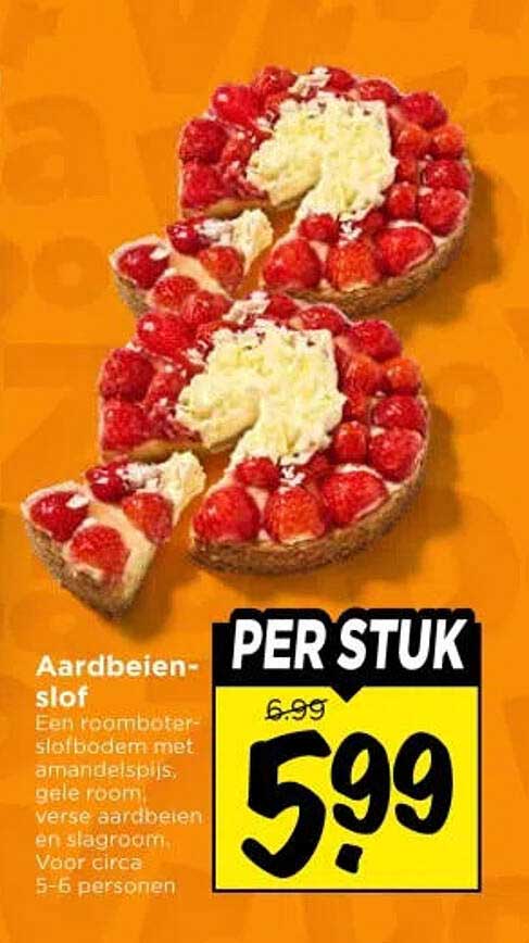 Aardbeien-slof PER STUK