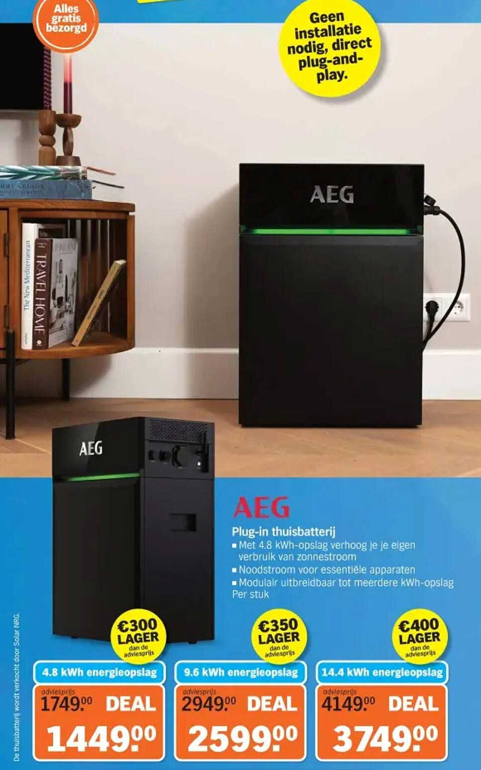 AEG Plug-in thuisbatterij