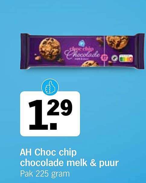 AH Choc chip chocolade melk & puur