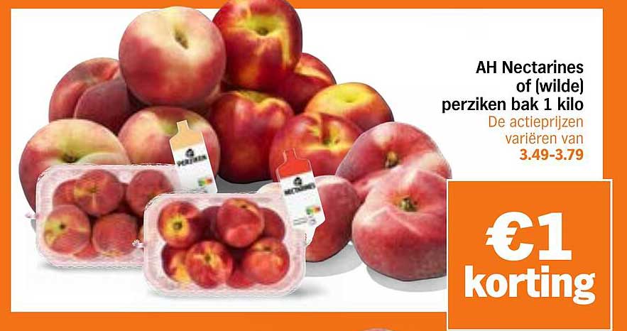 AH Nectarines of (wilde) perziken bak 1 kilo