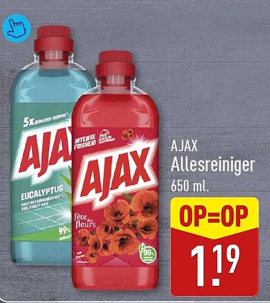 AJAX Allesreiniger 650 ml. OP=OP