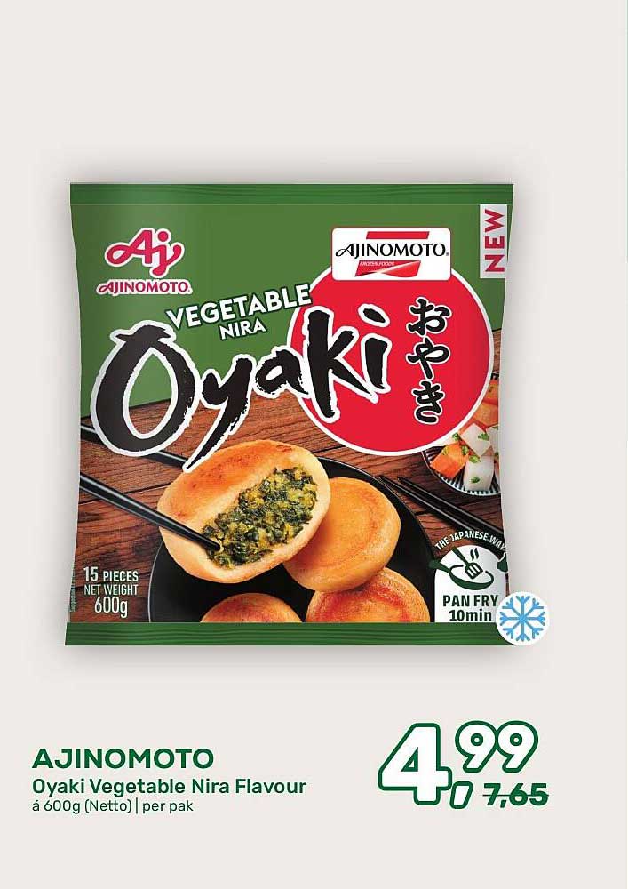 AJINOMOTO Oyaki Vegetable Nira Flavour à 600g (Netto) | per pak