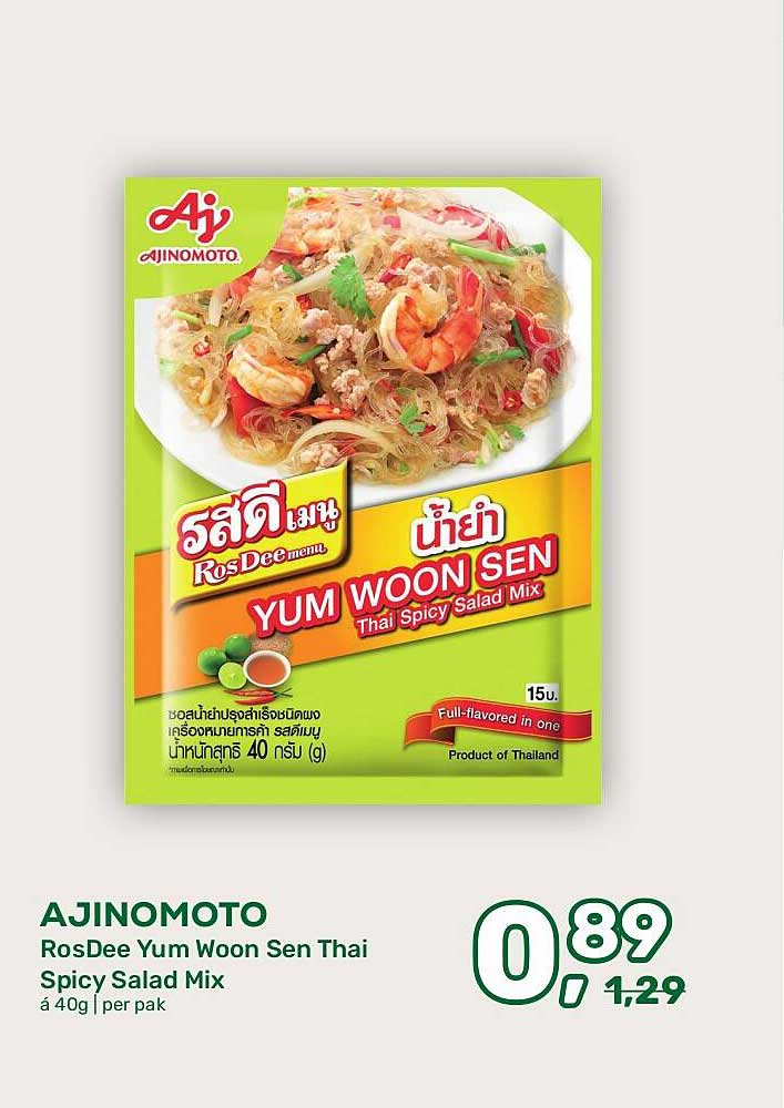 AJINOMOTO RosDee Yum Woon Sen Thai Spicy Salad Mix