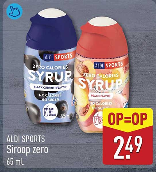 ALDI SPORTS Siroop zero 65 ml.