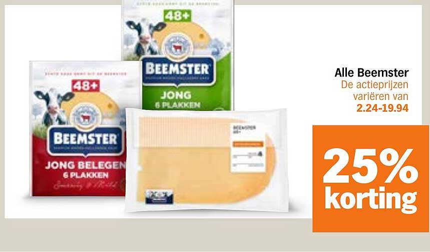 Alle Beemster 25% korting
