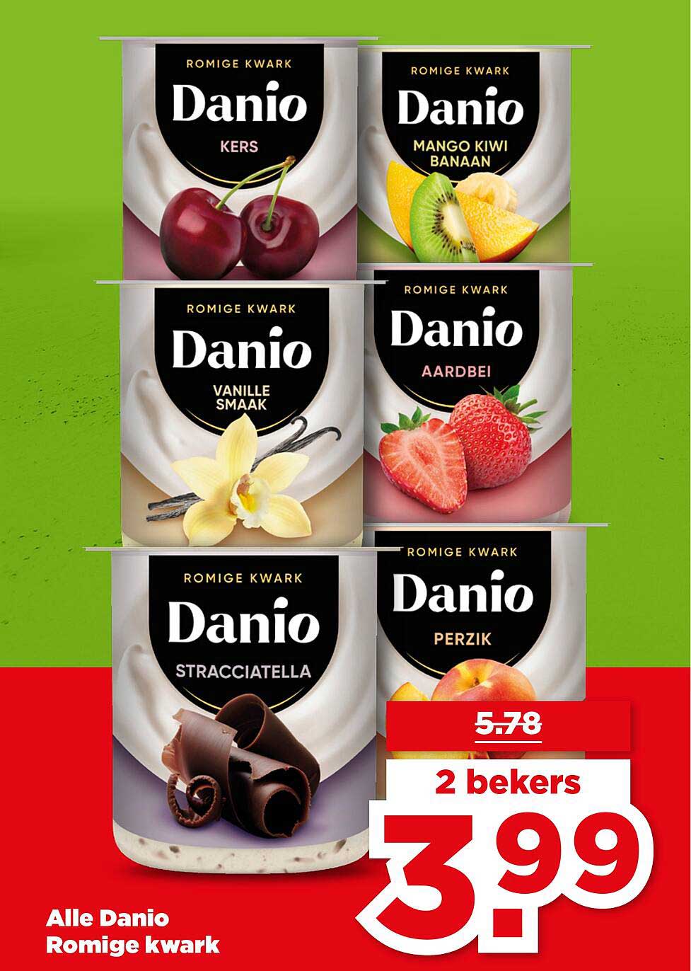 Alle Danio Romige kwark 2 bekers