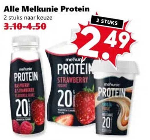 Alle Melkunie Protein 2 stuks naar keuze