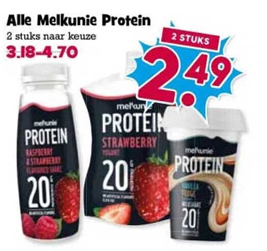 Alle Melkunie Protein 2 stuks naar keuze