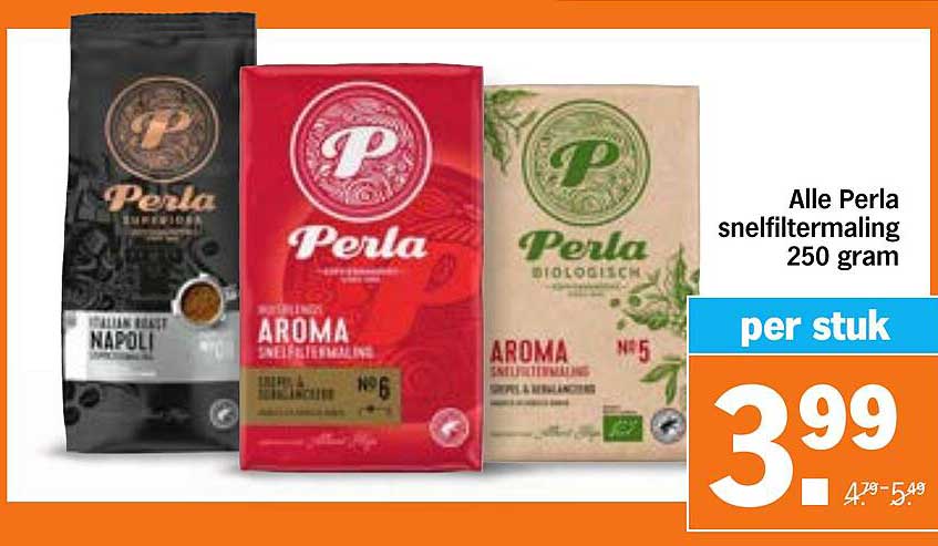 Alle Perla snelfiltermaling 250 gram per stuk