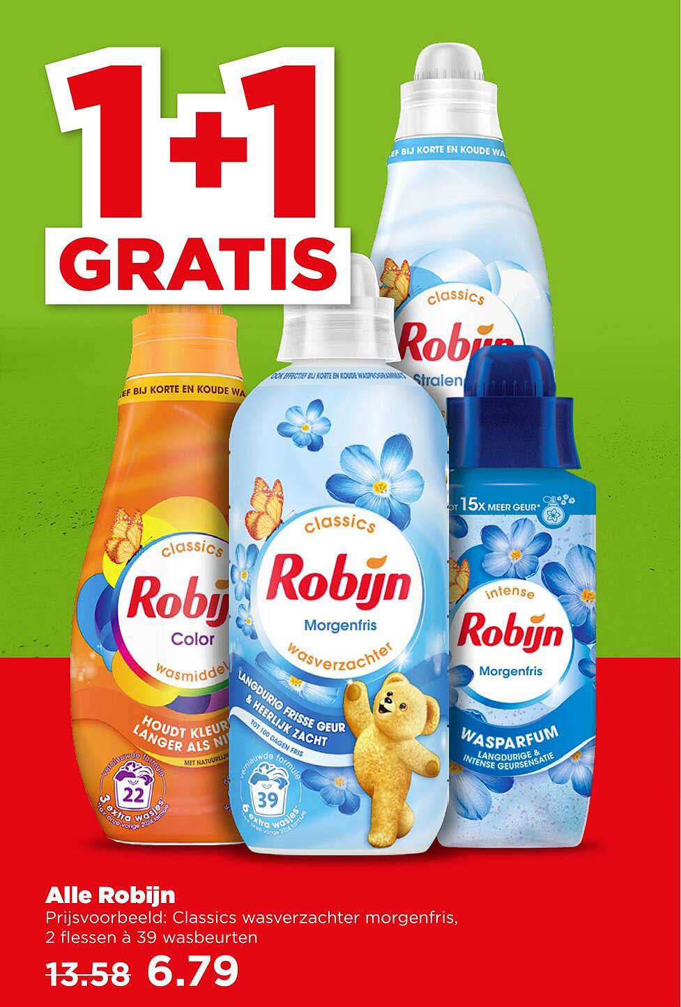Alle Robijn 1+1 gratis