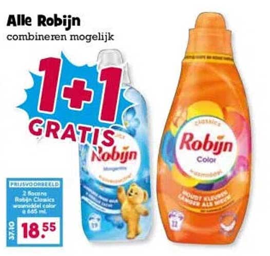 Alle Robijn combineren mogelijk 1+1 GRATIS