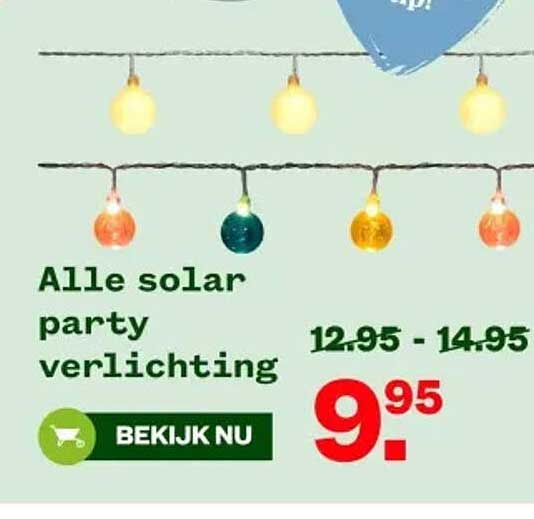 Alle solar party verlichting