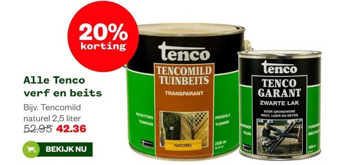 Alle Tenco verf en beits