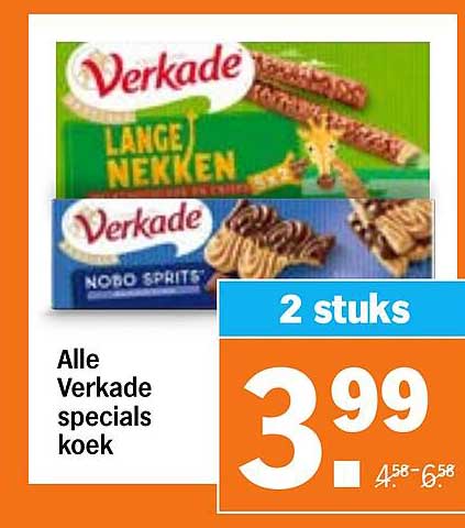 Alle Verkade specials koek