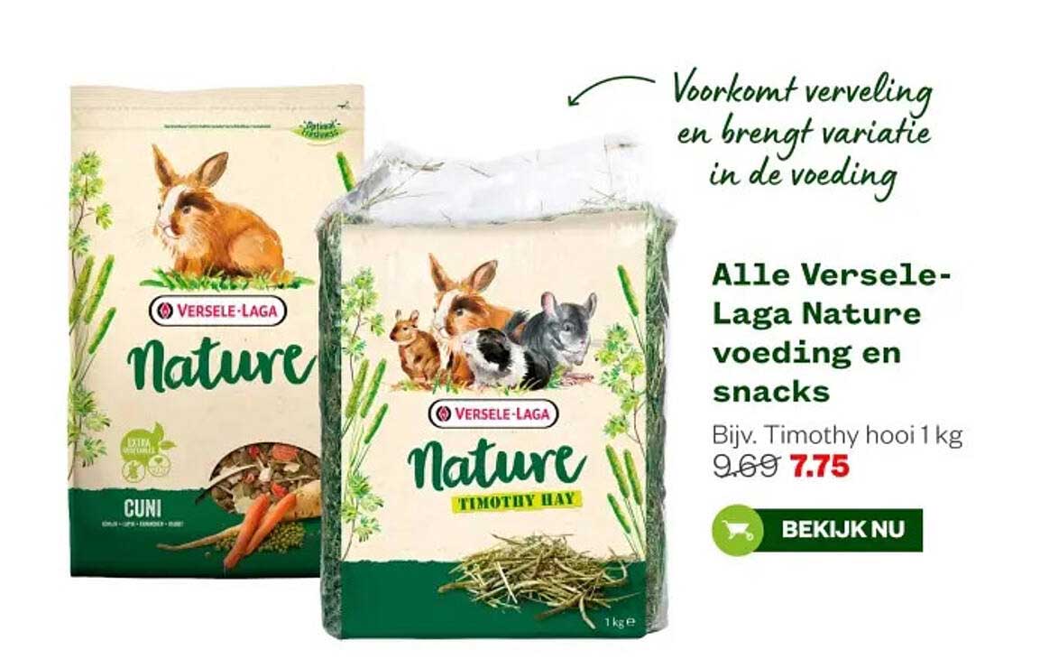 Alle Versele-Laga Nature voeding en snacks