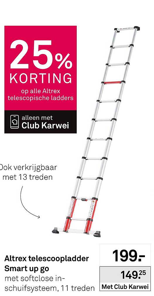 Altrex telescopladder Smart up go