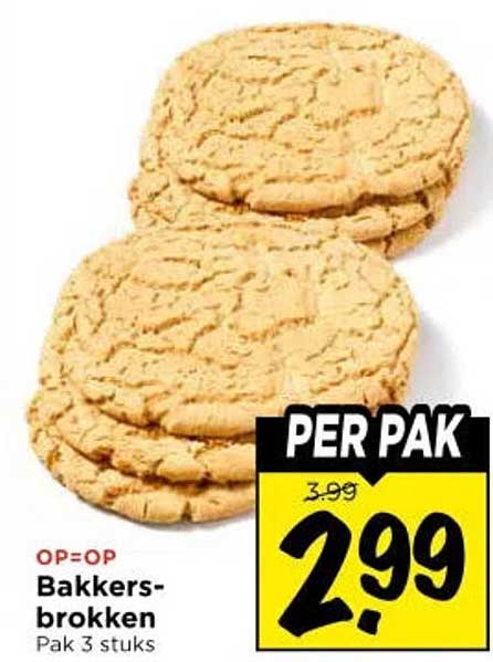 Bakkers-brokken Pak 3 stuks