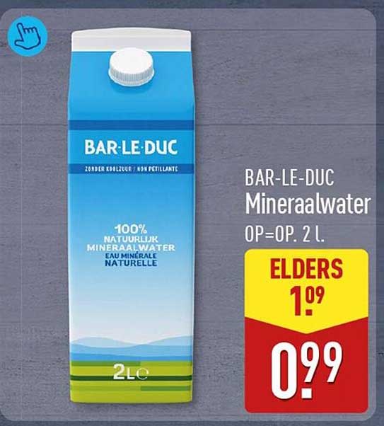 BAR-LE-DUC Mineraalwater OP=OP. 2 L.