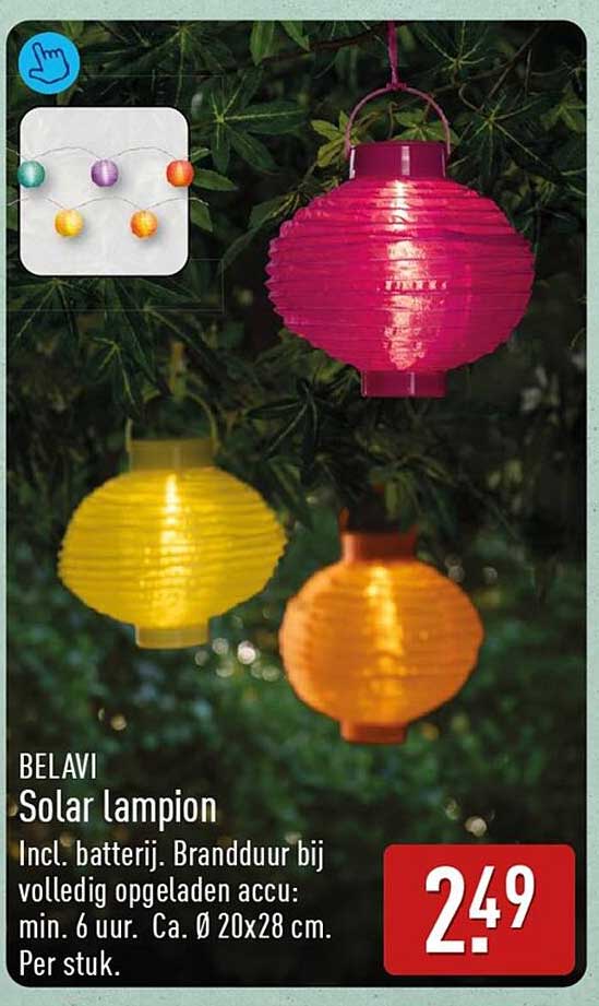 BELAVI Solar lampion