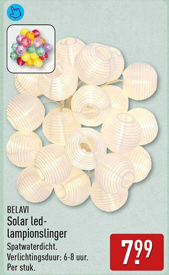 BELAVI Solar led-lampionslinger