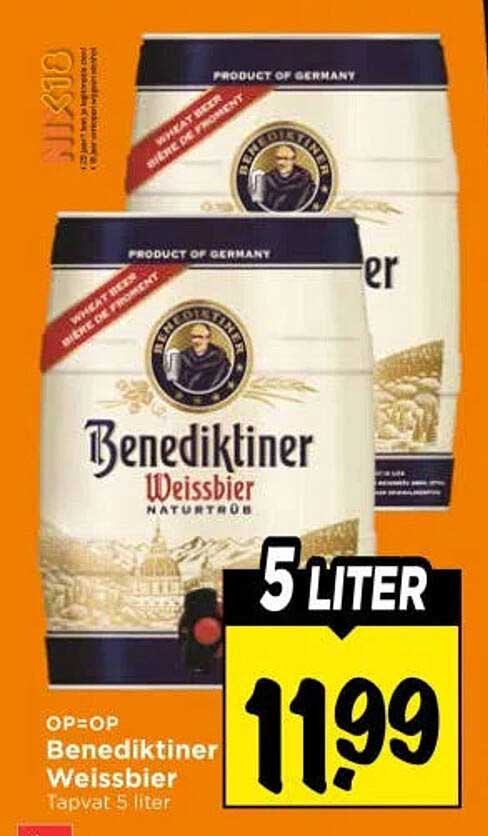 Benediktiner Weissbier Tapvat 5 liter